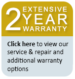 Extensive 2 Year Warranty