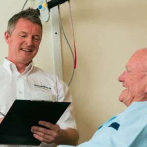A regional assessor is discussing requirements with a client.