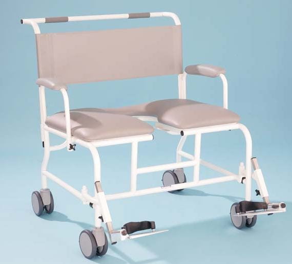 Freeway T100 Bariatric Shower Chair Prism Medical UK, moving