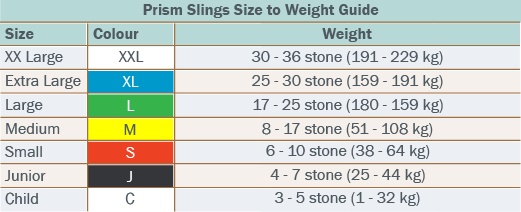 Hoyer Lift Sling Size Chart