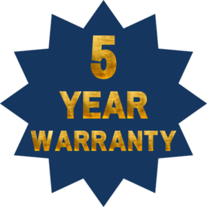 5 Year Warranty